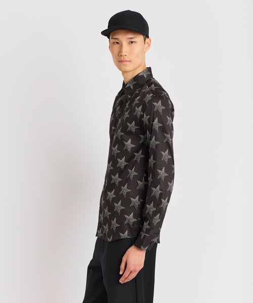 agnes b.(アニエスベー)の「メンズ スタープリント コットン 長袖 シャツ "Jimi"(シャツ/ブラウス・メンズ・ブラック・40/38)」の10枚目の写真