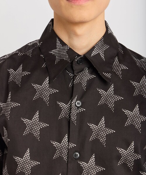 agnes b.(アニエスベー)の「メンズ スタープリント コットン 長袖 シャツ "Jimi"(シャツ/ブラウス・メンズ・ブラック・40/38)」の12枚目の写真