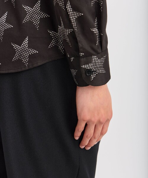 agnes b.(アニエスベー)の「メンズ スタープリント コットン 長袖 シャツ "Jimi"(シャツ/ブラウス・メンズ・ブラック・40/38)」の13枚目の写真