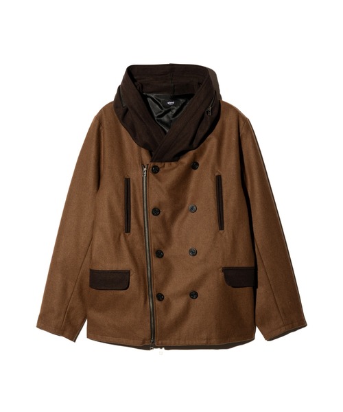 glamb（グラム）の「Carol Pea Coat / キャロルピーコート（ピーコート・メンズ・グレー/ブラウン/ネイビー・S/M/L）」の5枚目の写真