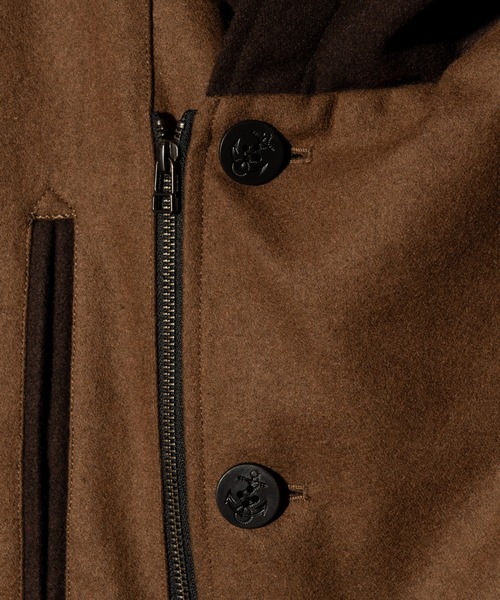 glamb（グラム）の「Carol Pea Coat / キャロルピーコート（ピーコート・メンズ・グレー/ブラウン/ネイビー・S/M/L）」の22枚目の写真