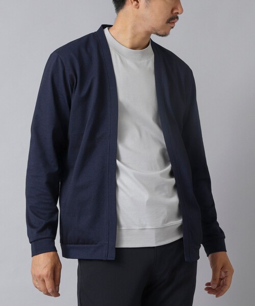 未使用！ノーリーズ　カーディガン ACTIVE SECT】《限定展開》シルケットサーフニットボタンレス