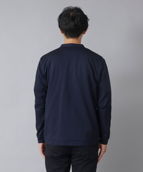 NOLLEY’S（ノーリーズ）の「【ACTIVE SECT】《限定展開》シルケットサーフニットボタンレスカーディガン 25AW（カーディガン/ボレロ・メンズ・ブルー/グレー/ネイビー・M/L/XL/S）」の10枚目の写真