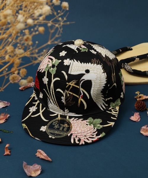 CIAO TOKYO（チャオトーキョー）の「CIAO TOKYO 和柄ベースボールキャップ（キャップ・メンズ・A/C/D/E/F/B/G・FREE）」の2枚目の写真