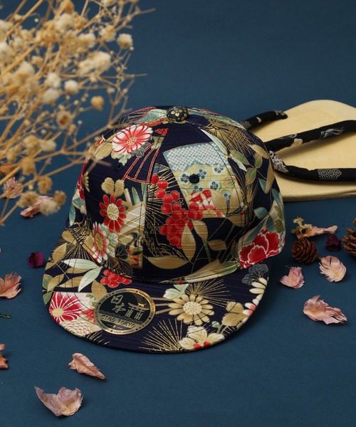 CIAO TOKYO（チャオトーキョー）の「CIAO TOKYO 和柄ベースボールキャップ（キャップ・メンズ・A/C/D/E/F/B/G・FREE）」の3枚目の写真