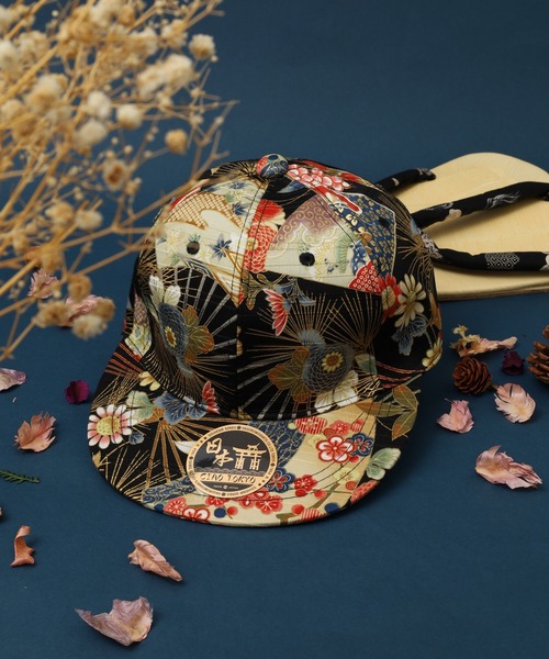 CIAO TOKYO（チャオトーキョー）の「CIAO TOKYO 和柄ベースボールキャップ（キャップ・メンズ・A/C/D/E/F/B/G・FREE）」の4枚目の写真
