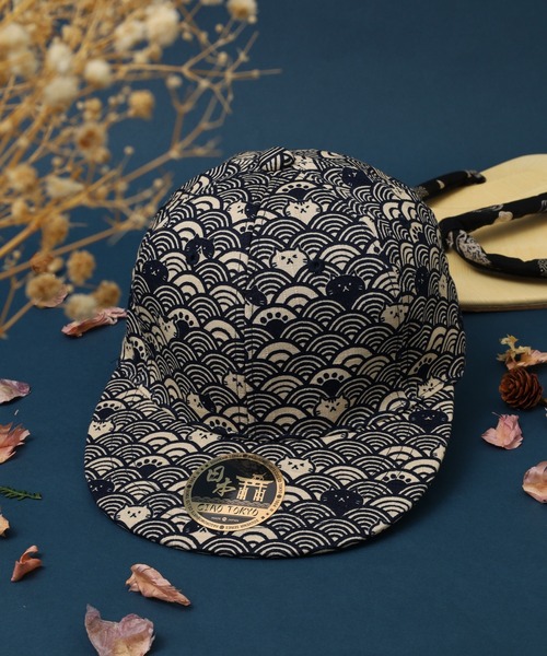 CIAO TOKYO（チャオトーキョー）の「CIAO TOKYO 和柄ベースボールキャップ（キャップ・メンズ・A/C/D/E/F/B/G・FREE）」の5枚目の写真