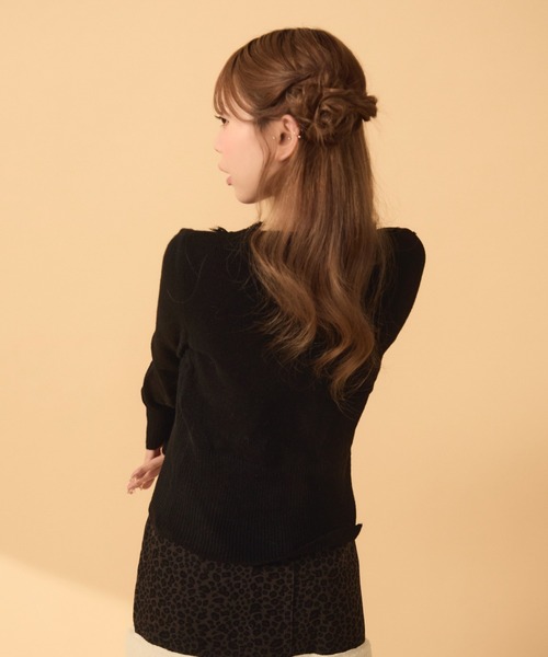 TITTY&CO. フロントフリルリボンニット セール】フロントフリルリボンニット（ニット/セーター）｜TITTY&CO