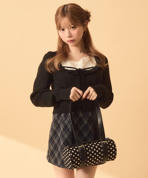 フロントフリルリボンニット（ニット/セーター）｜TITTY&CO.（ティ