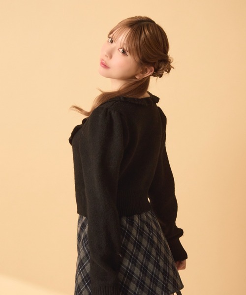 フロントフリルリボンニット（ニット/セーター）｜TITTY&CO.（ティ