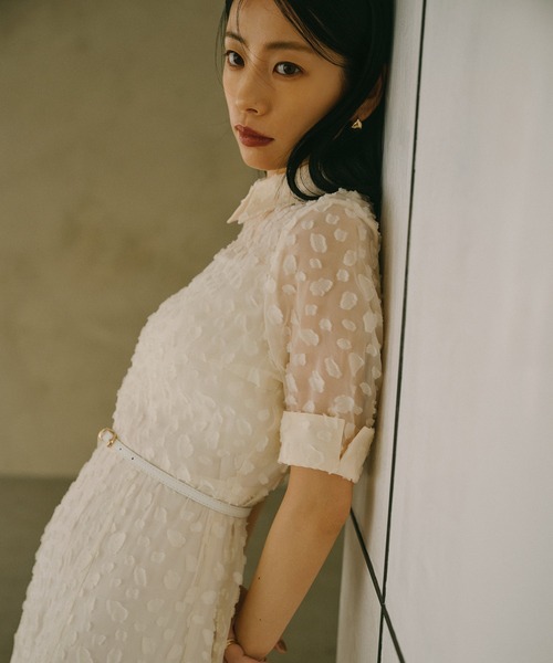 ジオメジャガードシャツワンピース（ワンピース）｜anuans（ア