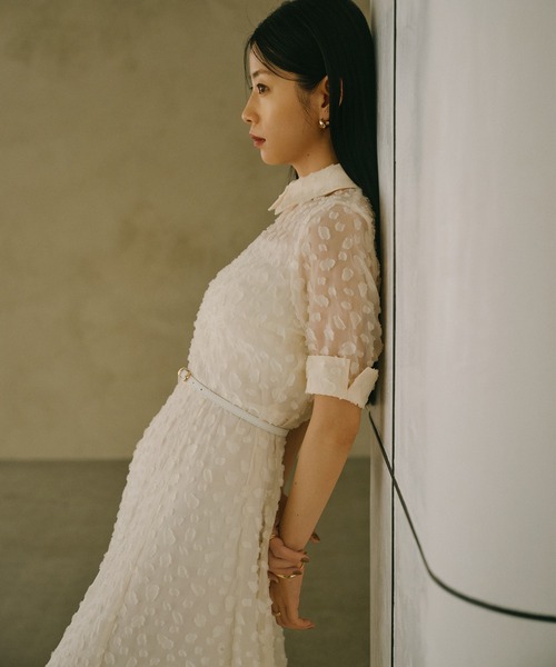 ジオメジャガードシャツワンピース（ワンピース）｜anuans（ア