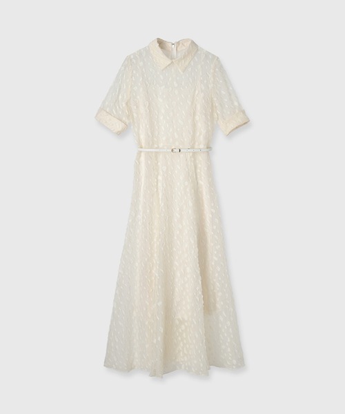 ジオメジャガードシャツワンピース（ワンピース）｜anuans（ア