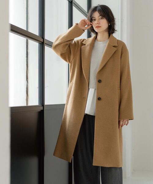 カシミヤブレンドウールチェスターコート（チェスターコート）｜OPAQUE