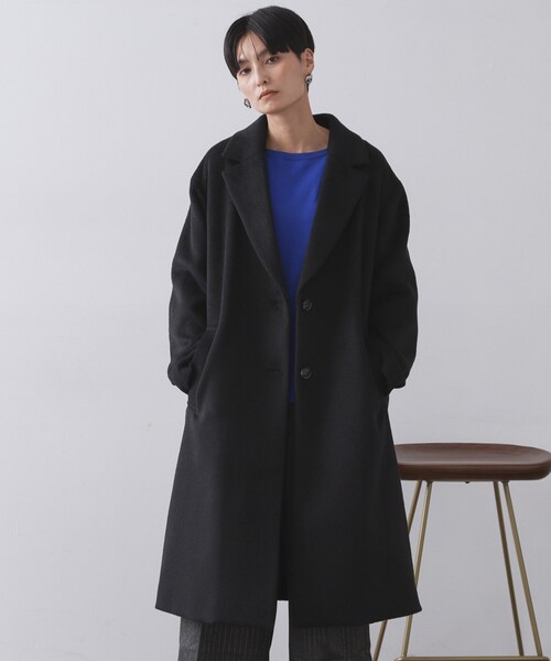 OPAQUE.CLIP（オペークドットクリップ）の「カシミヤブレンドウールチェスターコート（チェスターコート・レディース・キャメル/ブラック・36/38/40/42）」の15枚目の写真