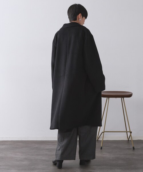 OPAQUE.CLIP（オペークドットクリップ）の「カシミヤブレンドウールチェスターコート（チェスターコート・レディース・キャメル/ブラック・36/38/40/42）」の17枚目の写真