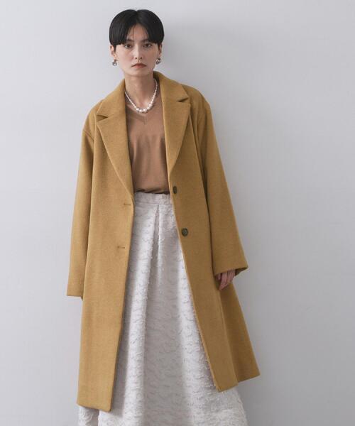 OPAQUE.CLIP（オペークドットクリップ）の「カシミヤブレンドウールチェスターコート（チェスターコート・レディース・キャメル/ブラック・36/38/40/42）」の20枚目の写真