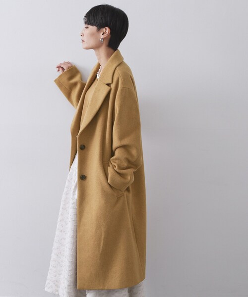 OPAQUE.CLIP（オペークドットクリップ）の「カシミヤブレンドウールチェスターコート（チェスターコート・レディース・キャメル/ブラック・36/38/40/42）」の21枚目の写真