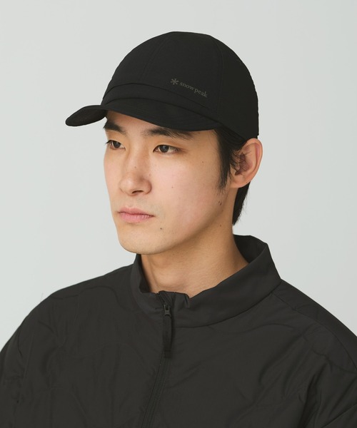 Snow Peak(スノーピーク)の「Snow Peak / Water-Repellent Stretch Cap 撥水 ストレッチキャップ 帽子(キャップ・メンズ・ネイビー/ブラック/ライトグレー・ONE SIZE)」の2枚目の写真