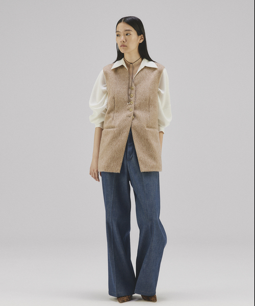 プラージュ★shaggyロングベスト新品、今季予約商品 プラージュ☆shaggyロングベスト新品、今季予約商品 plage｜shaggy