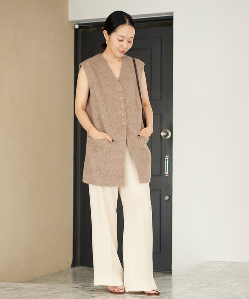 プラージュ★shaggyロングベスト新品、今季予約商品 セール】shaggy ロングベスト（その他アウター）｜Plage（プラージュ