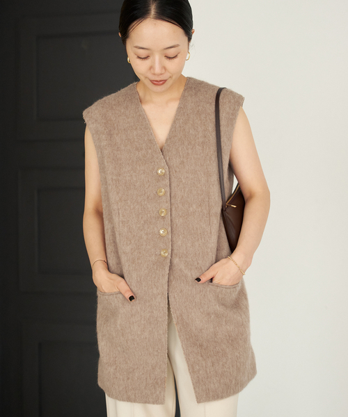 shaggy ロングベスト（その他アウター）｜Plage（プラージュ）の