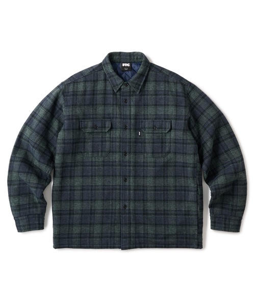 FTC（エフティーシー）の「QUILTED LINED PLAID NEL SHIRT（シャツ/ブラウス・メンズ・ネイビー/ブラウン/ブラック・LARGE/X-LARGE/MEDIUM/SMALL）」の3枚目の写真