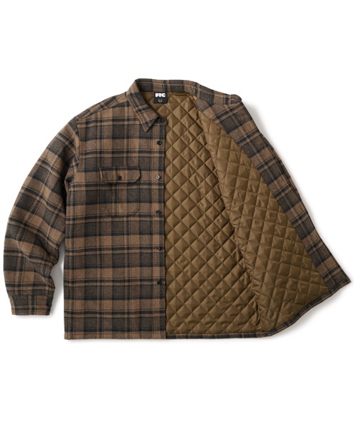 FTC（エフティーシー）の「QUILTED LINED PLAID NEL SHIRT（シャツ/ブラウス・メンズ・ネイビー/ブラウン/ブラック・LARGE/X-LARGE/MEDIUM/SMALL）」の7枚目の写真
