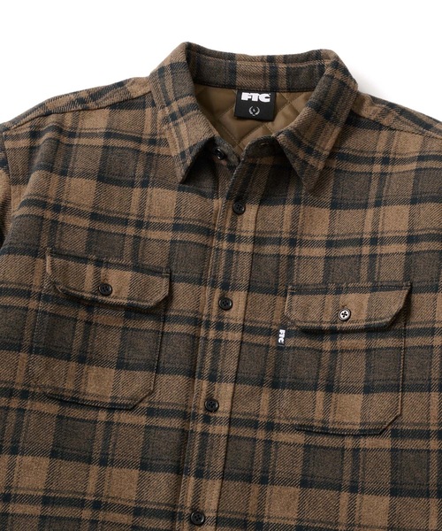 FTC（エフティーシー）の「QUILTED LINED PLAID NEL SHIRT（シャツ/ブラウス・メンズ・ネイビー/ブラウン/ブラック・LARGE/X-LARGE/MEDIUM/SMALL）」の8枚目の写真