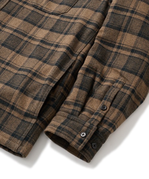 FTC（エフティーシー）の「QUILTED LINED PLAID NEL SHIRT（シャツ/ブラウス・メンズ・ネイビー/ブラウン/ブラック・LARGE/X-LARGE/MEDIUM/SMALL）」の9枚目の写真