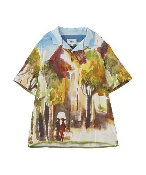 styles(スタイルス)の「WAX LONDON DIDCOT VILLAGE SCENE SS25-SSS-DID-BPT-GML(シャツ/ブラウス・メンズ・マルチ・L/M)」の1枚目の写真