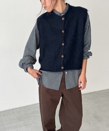 CANAL JEAN | El mar　クルーネックボタンベスト(ベスト)