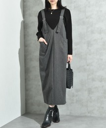 INTERPLANET | ウール見えカットカルゼジャンスカ(ジャンパースカート)