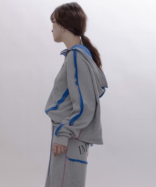 配色ボアスウェット ジップフーディ Eimee Law│Eimee Law & LHELBIE