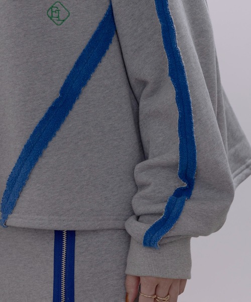 配色ボアスウェット ジップフーディ Eimee Law│Eimee Law & LHELBIE