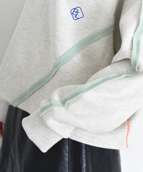 配色ボアスウェット ジップフーディ Eimee Law│Eimee Law & LHELBIE