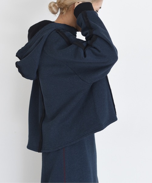 配色ボアスウェット ジップフーディ Eimee Law│Eimee Law & LHELBIE