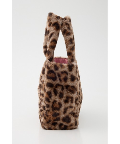 RODEO CROWNS WIDE BOWL(ロデオクラウンズワイドボウル)の「フェイクファーパッチロゴトート(トートバッグ・レディース・ブラック/ベージュ/ブラウン系その他・FREE)」の5枚目の写真