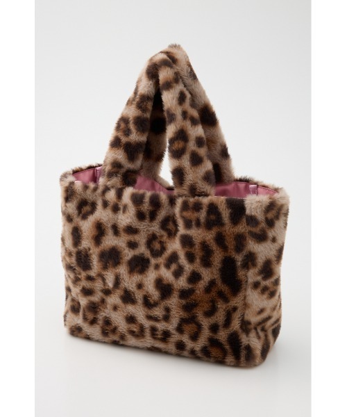 RODEO CROWNS WIDE BOWL(ロデオクラウンズワイドボウル)の「フェイクファーパッチロゴトート(トートバッグ・レディース・ブラック/ベージュ/ブラウン系その他・FREE)」の6枚目の写真