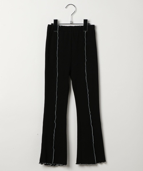 BAYFLOW（ベイフロー）の「[配色メロー☆]フレアレギンス(KIDS)（レギンス/スパッツ・キッズ・アイボリー/ライトグレー/ブラウン/ブラック・120cm/110cm/150cm/140cm/130cm/100cm）」の2枚目の写真