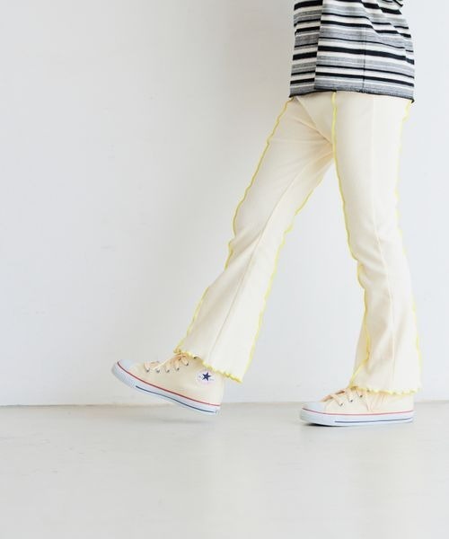 BAYFLOW（ベイフロー）の「[配色メロー☆]フレアレギンス(KIDS)（レギンス/スパッツ・キッズ・アイボリー/ライトグレー/ブラウン/ブラック・120cm/110cm/150cm/140cm/130cm/100cm）」の12枚目の写真