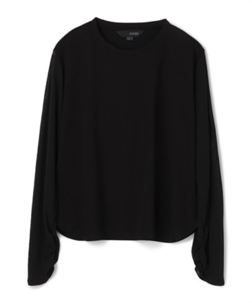 ATSURO TAYAMA（アツロウタヤマ）の「異素材切り替えカットソー（Tシャツ/カットソー・レディース・ブラック/ホワイト・L/M）」の2枚目の写真