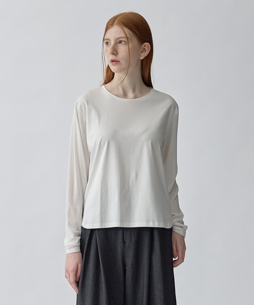 ATSURO TAYAMA（アツロウタヤマ）の「異素材切り替えカットソー（Tシャツ/カットソー・レディース・ブラック/ホワイト・L/M）」の10枚目の写真