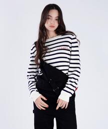 00s agnes.b border knit 肩ボタン ニット ボーダー 00s agnes.b border knit 肩ボタン ニット ボーダー