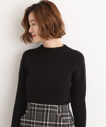 【毛玉軽減/洗える】ミニケーブルニット