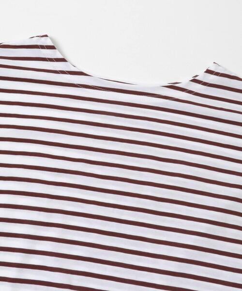 かぐれ（カグレ）の「ハイツイストボーダーカットソー（Tシャツ/カットソー・レディース・ブラック/ボルドー・FREE）」の10枚目の写真