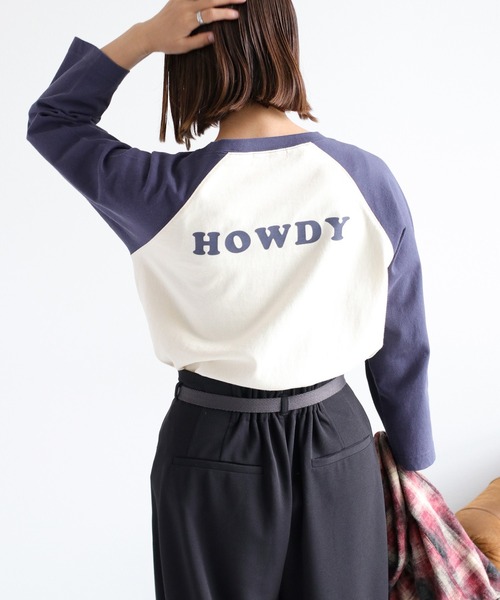 cepo(セポ)の「クマ刺繍ロゴプルオーバー ラグランスリーブスウェットTee(Tシャツ/カットソー・レディース・チャコール/ネイビー/オフホワイト・M)」の22枚目の写真