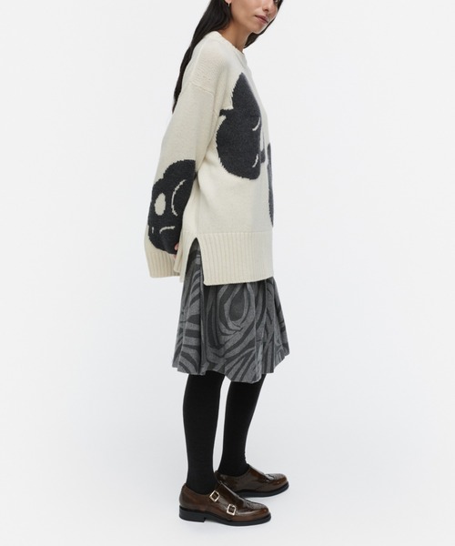 marimekko（マリメッコ）の「Luonto Tumma / knit pullover（ニット/セーター・レディース・ライトグレー・LARGE/X-SMALL/SMALL/MEDIUM）」の3枚目の写真