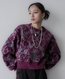 HARE | モールダマスクガラニットプルオーバー(HARE)(ニット/セーター)