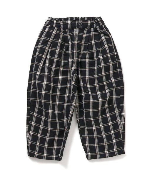 BREEZE（ブリーズ）の「【ジュニア対応】ワイドタックパンツ（その他パンツ・キッズ・ブラック/カーキ/イエロー/ミント/インディゴブルー/チェック/キャメル/ピンク・90/100/110/140/120/130/150）」の8枚目の写真